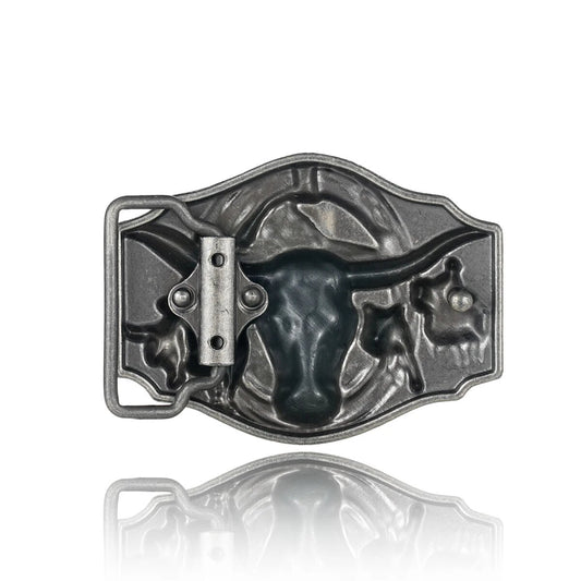 Boucle de Ceinture Western Longhorn