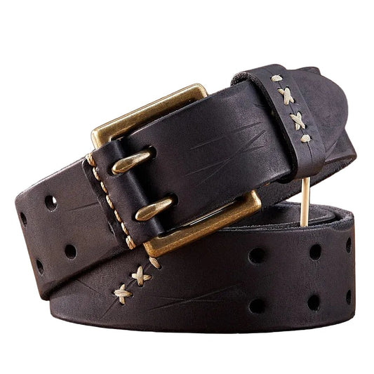 Ceinture Homme Cuir Véritable Style Militaire