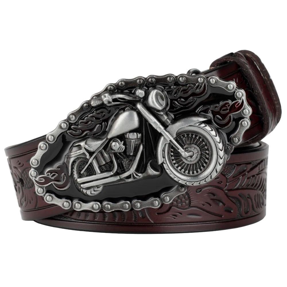 Ceinture Boucle Moto A café
