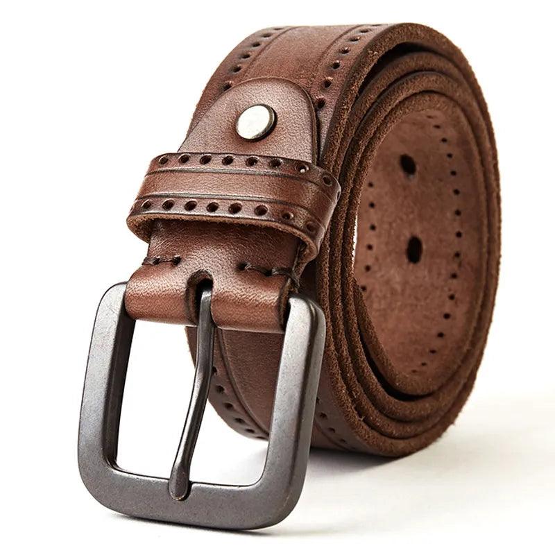 Ceinture Cuir Vachette Café
