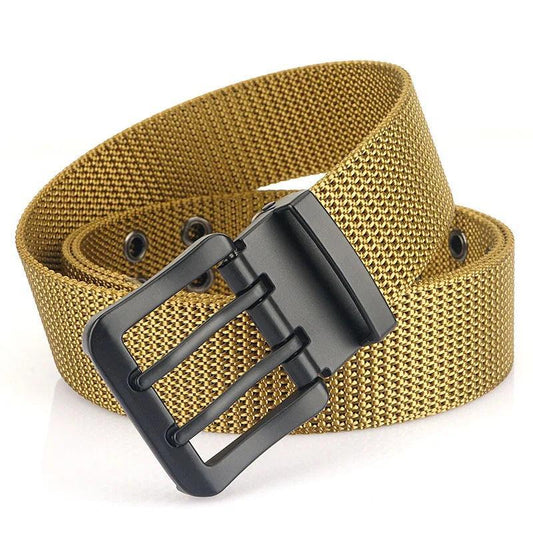 Ceinture en Tissus Homme double ardillon