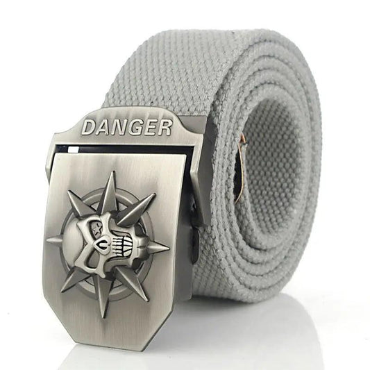 Ceinture Tactique Boucle Tête de Mort