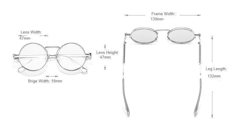 Lunettes de soleil ronde pour homme et femme