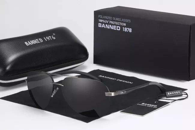 Lunettes de Soleil Aluminium/Magnésium métal noir