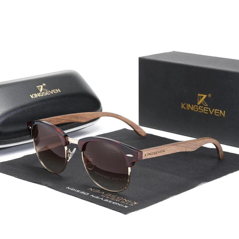 Lunettes de Soleil Polarisées en Bois pour Femme
