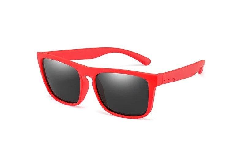 Lunettes Soleil enfant rouge gris