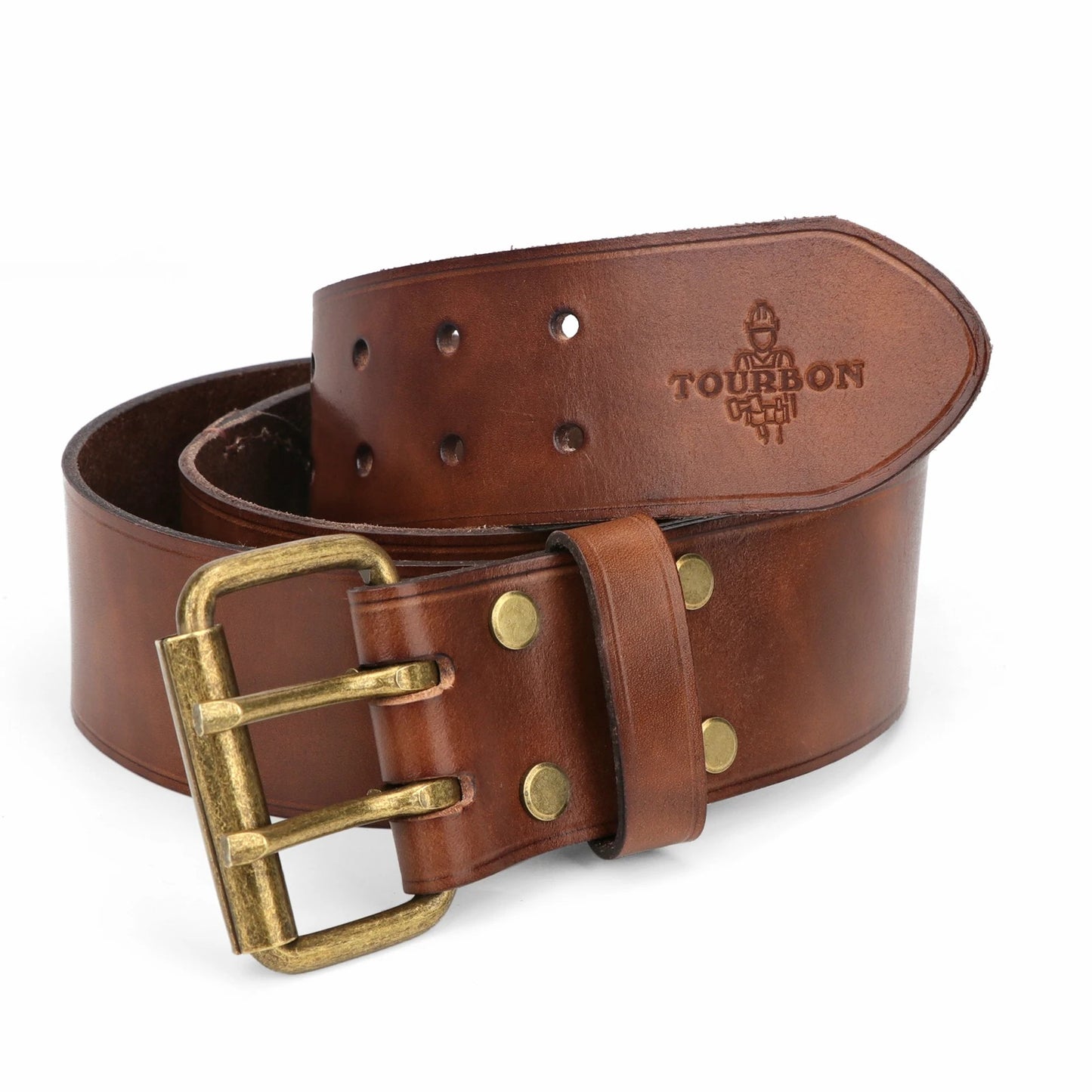Ceinture en Cuir pour Homme Double Ardillons