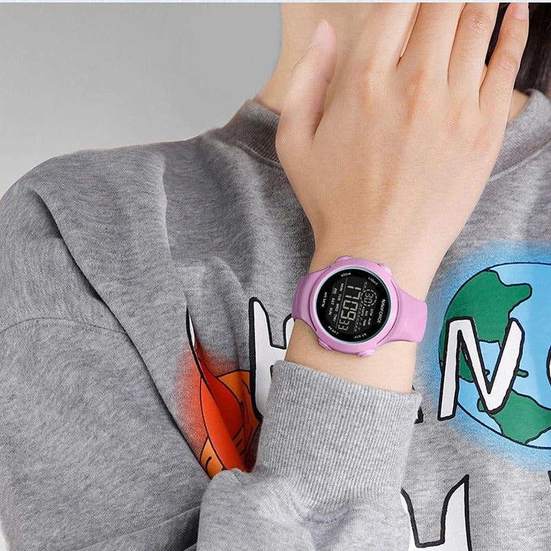 Montre Femme Sport Chic – LCD & Bracelet Silicone