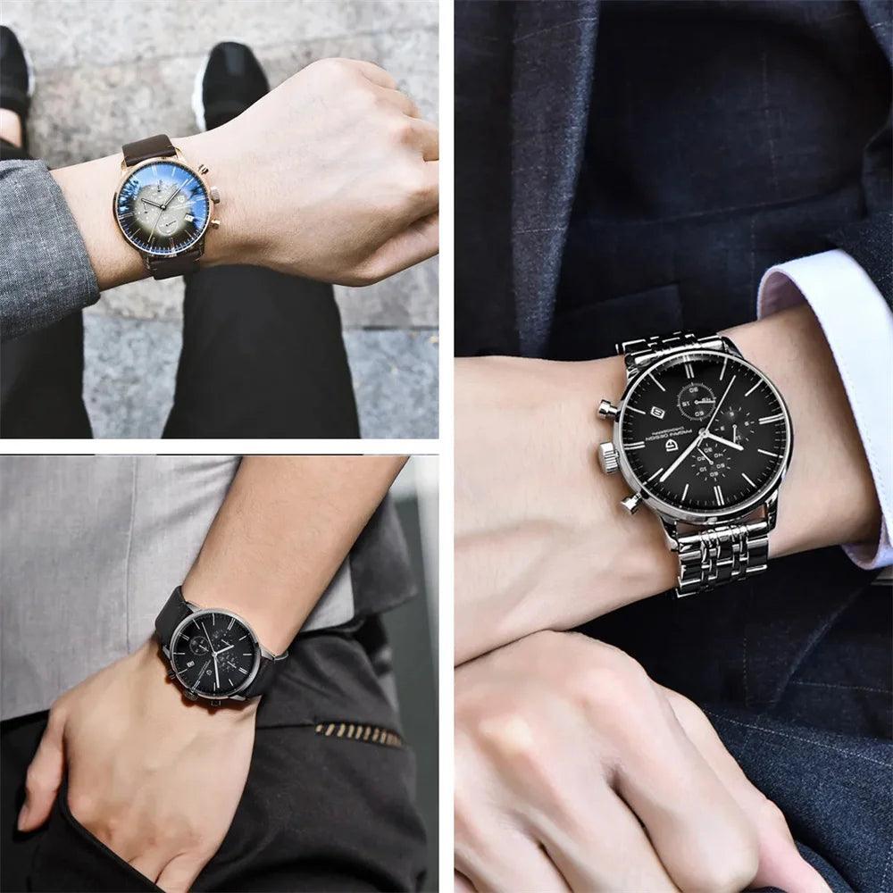 Montre de Luxe Homme avec Chronomètre