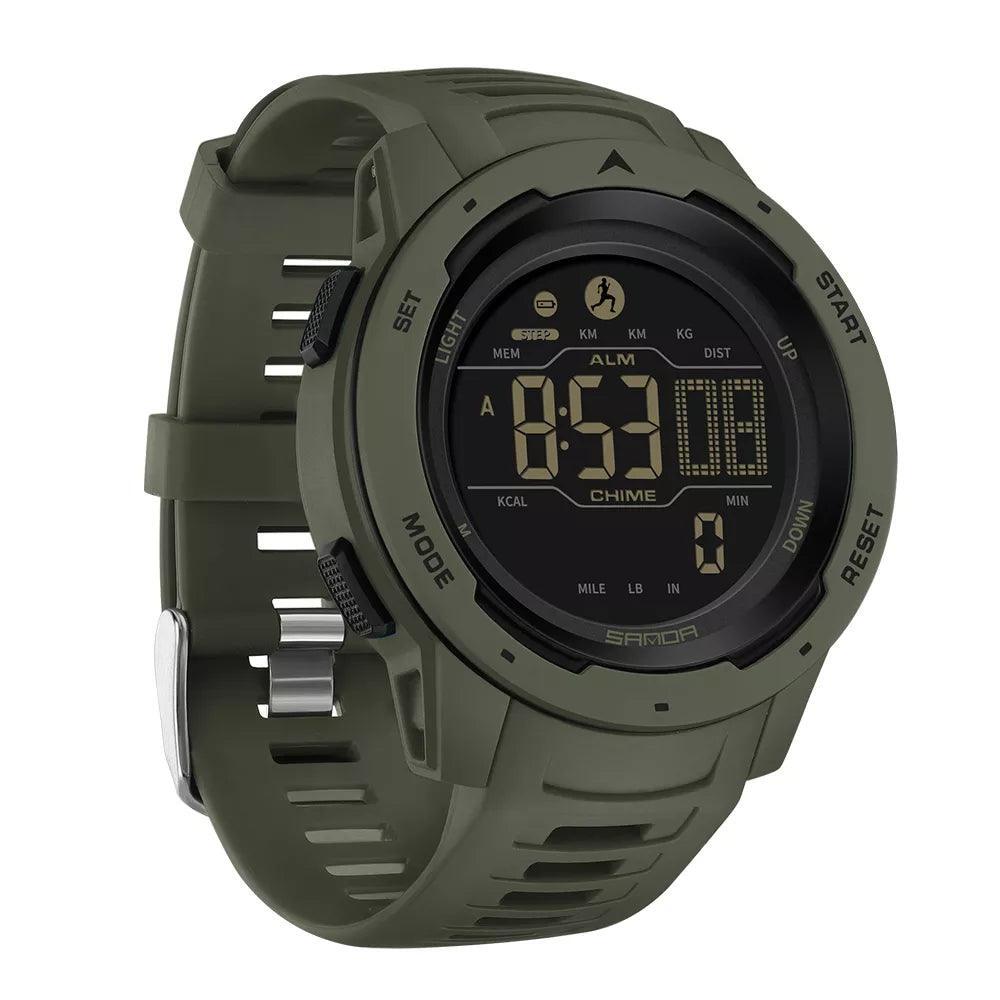Montre Digitale Militaire avec Podomètre