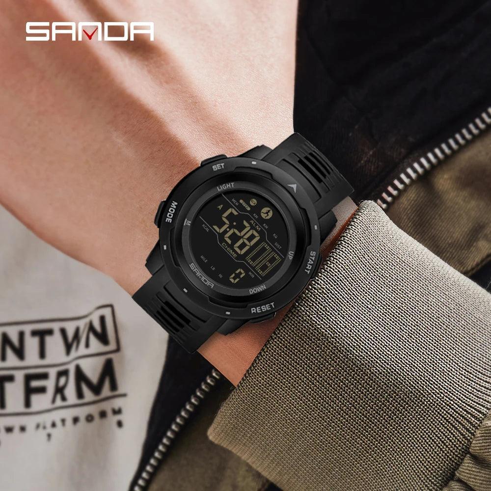 Montre Digitale Militaire avec Podomètre