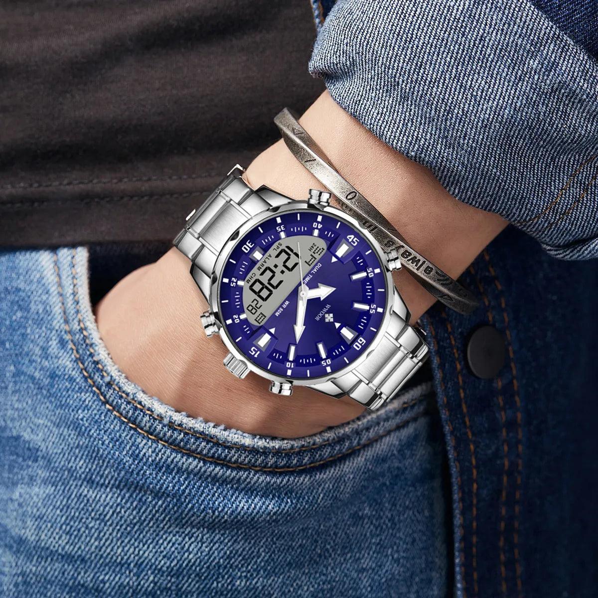 Montre Numérique Analogique Sportive