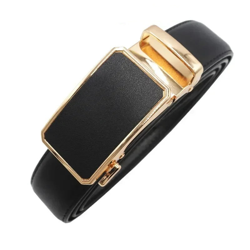 Ceinture Femme en Cuir Véritable Boucle Automatique