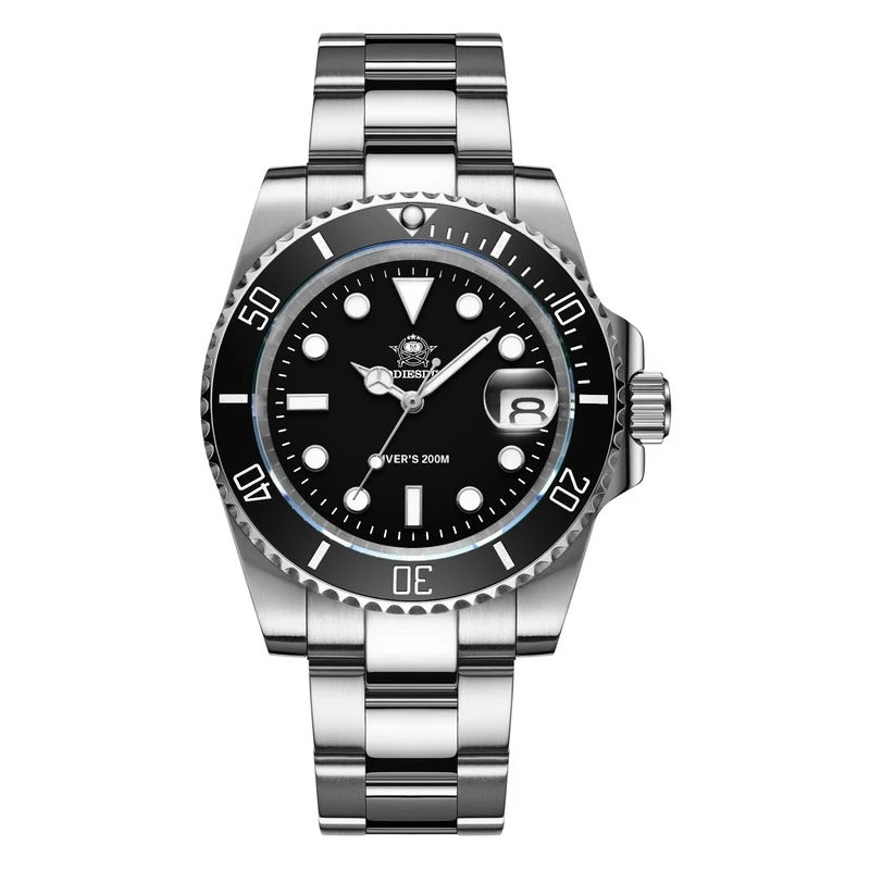 Montre à Quartz Etanche en Acier Inoxydable pour Homme