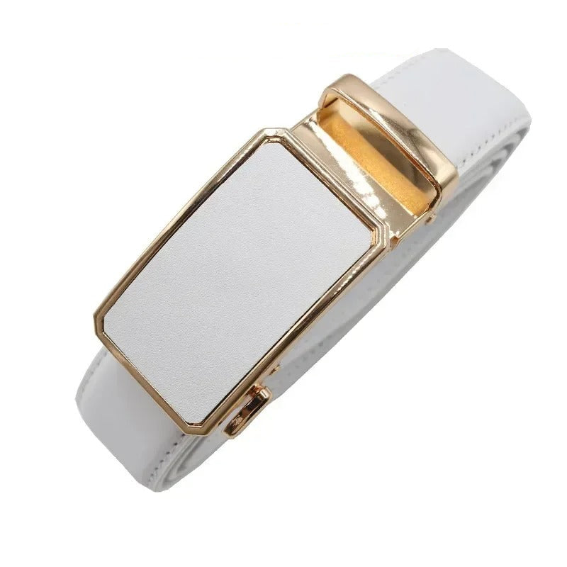 Ceinture Femme en Cuir Véritable Boucle Automatique