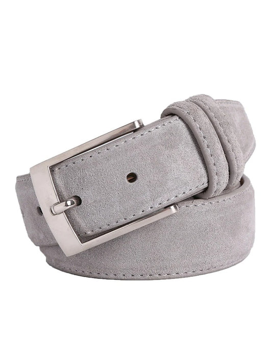 Ceinture en Cuir Véritable, Doublure Tissu Oxford