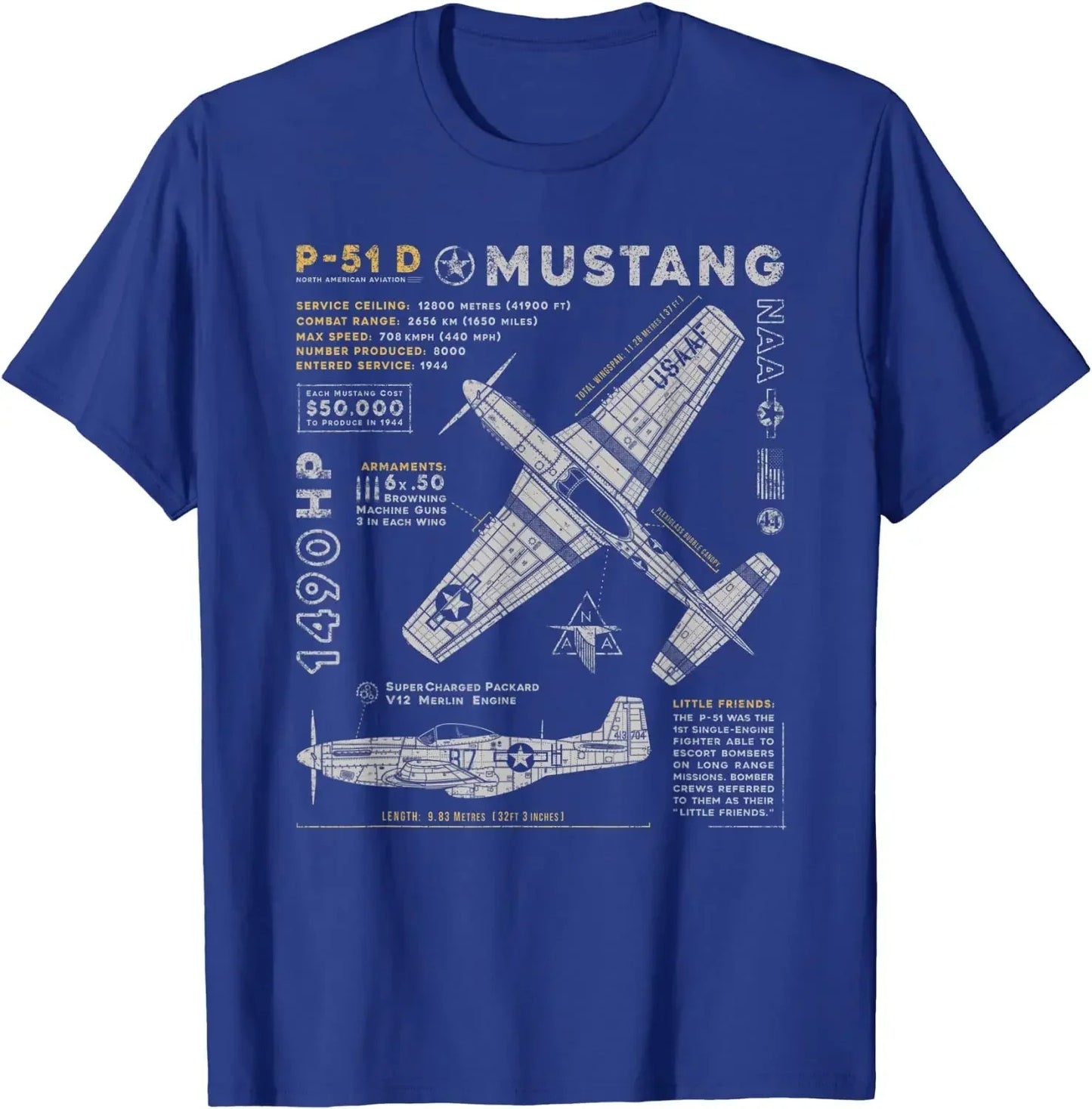 T Shirt P-51 Mustang