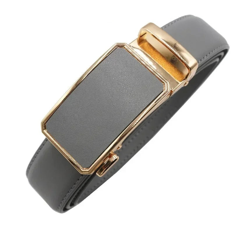 Ceinture Femme en Cuir Véritable Boucle Automatique