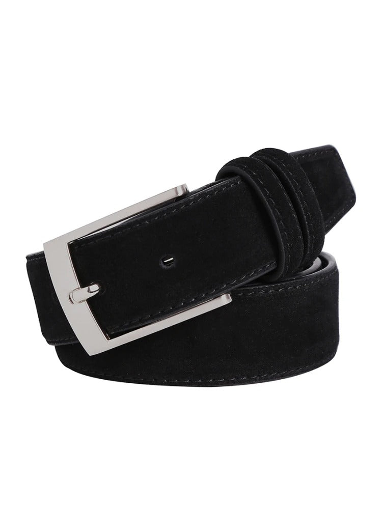 Ceinture en Cuir Véritable, Doublure Tissu Oxford