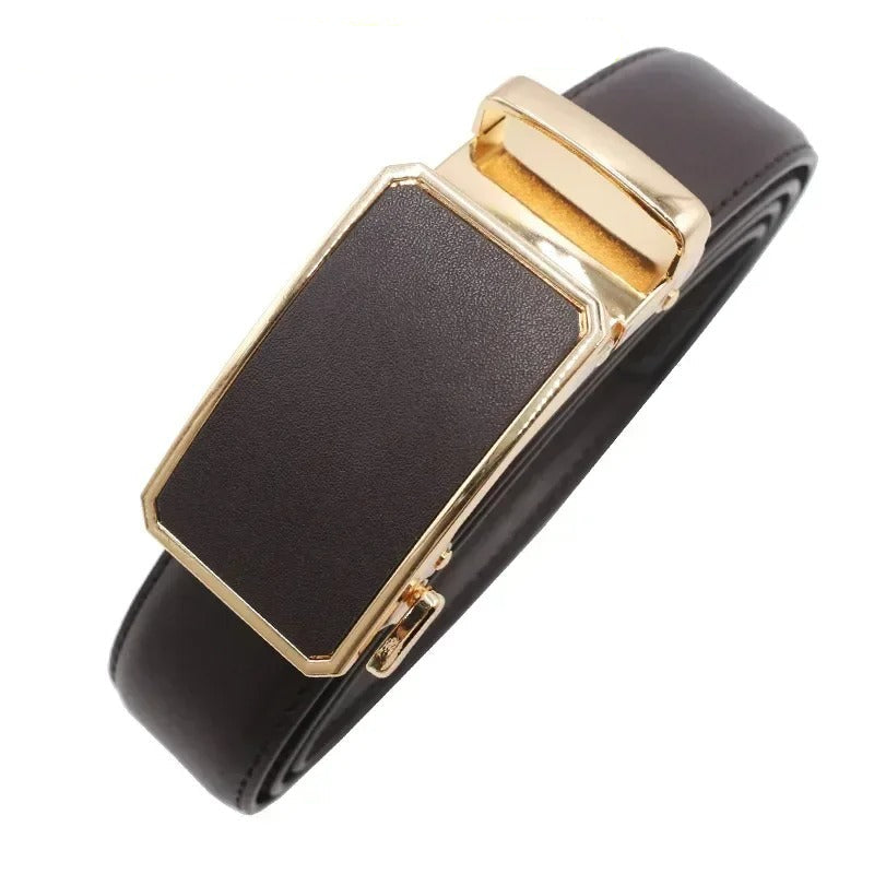 Ceinture Femme en Cuir Véritable Boucle Automatique