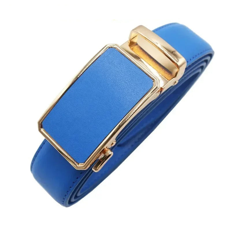Ceinture Femme en Cuir Véritable Boucle Automatique