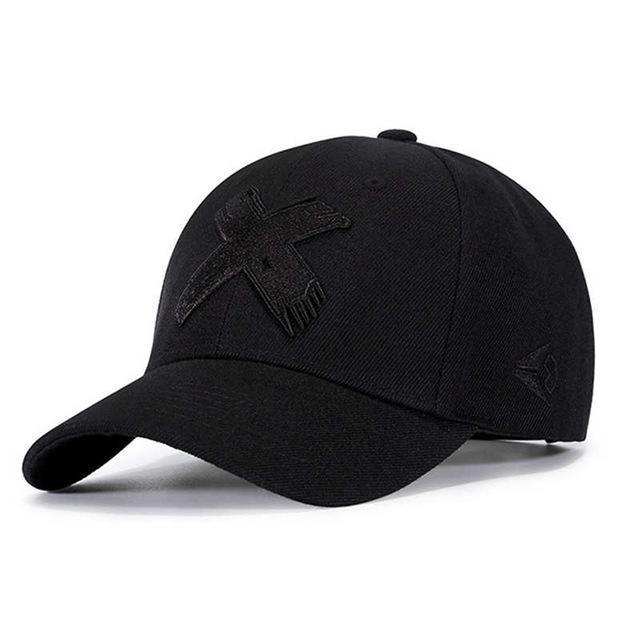 Casquette baseball mixte ajustable noire