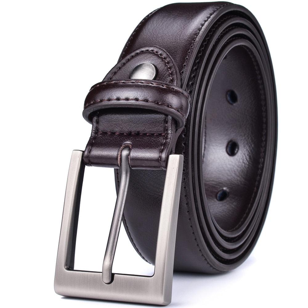 Ceinture cuir homme café