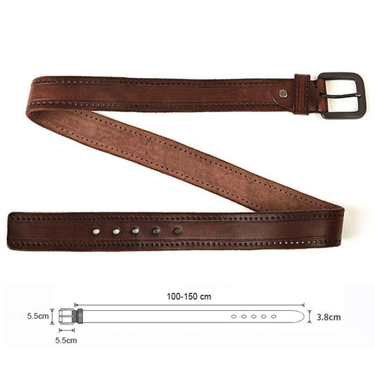 Ceinture en cuir naturel pour Homme de taille