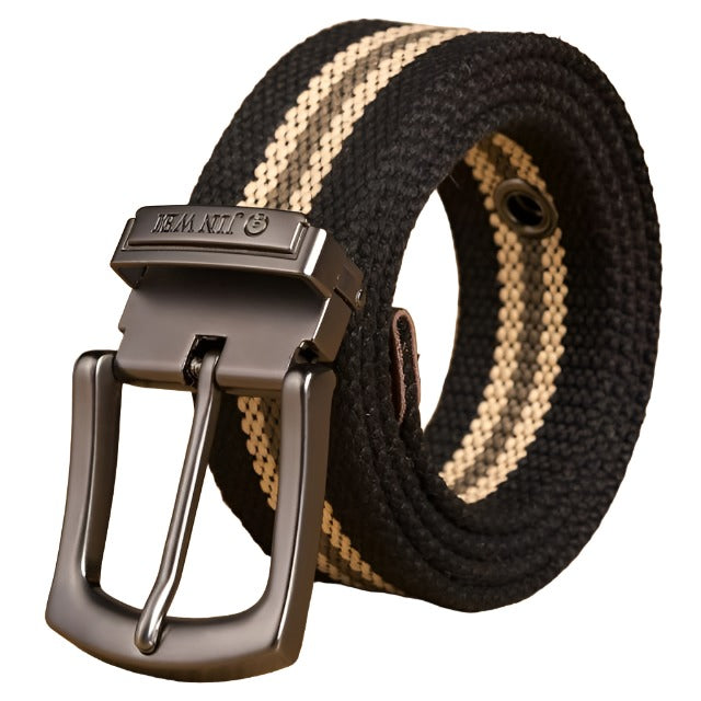 Ceinture Tactique à Boucle Détachable Noire avec Bandes