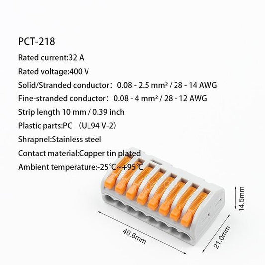 Connecteurs électriques type "Wago"