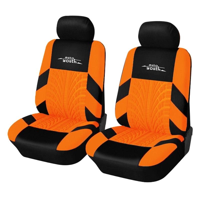 Housse de siège universelle orange 2 sièges