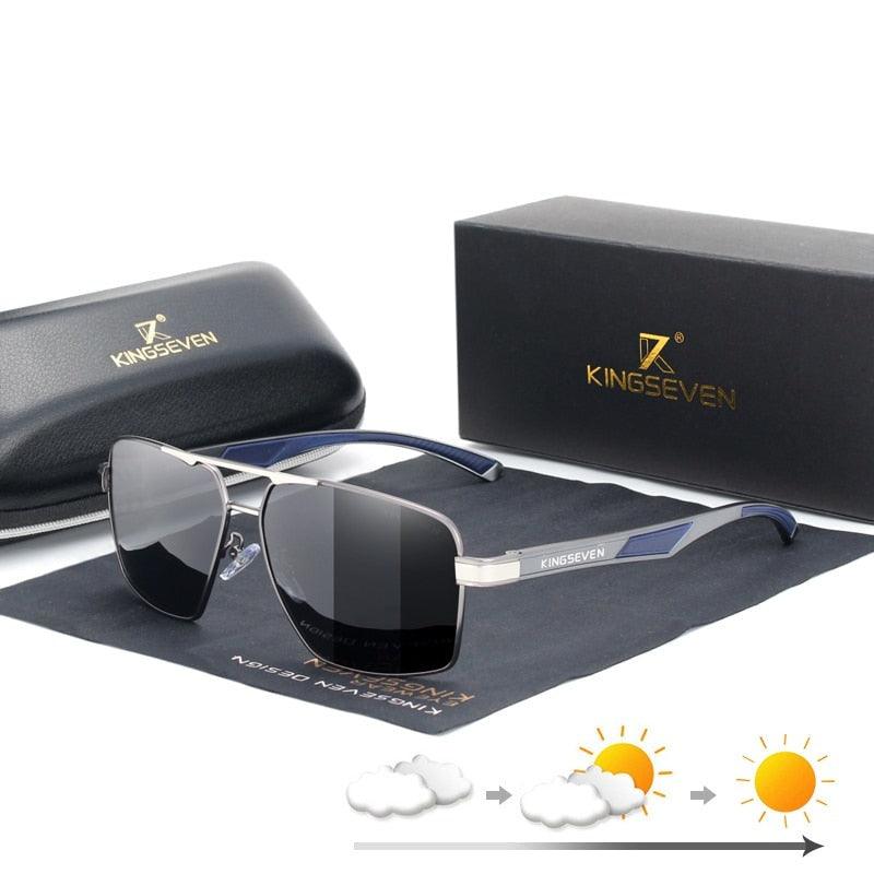 Nouvelles lunettes de soleil aluminium à verres polarisées métal photochromique
