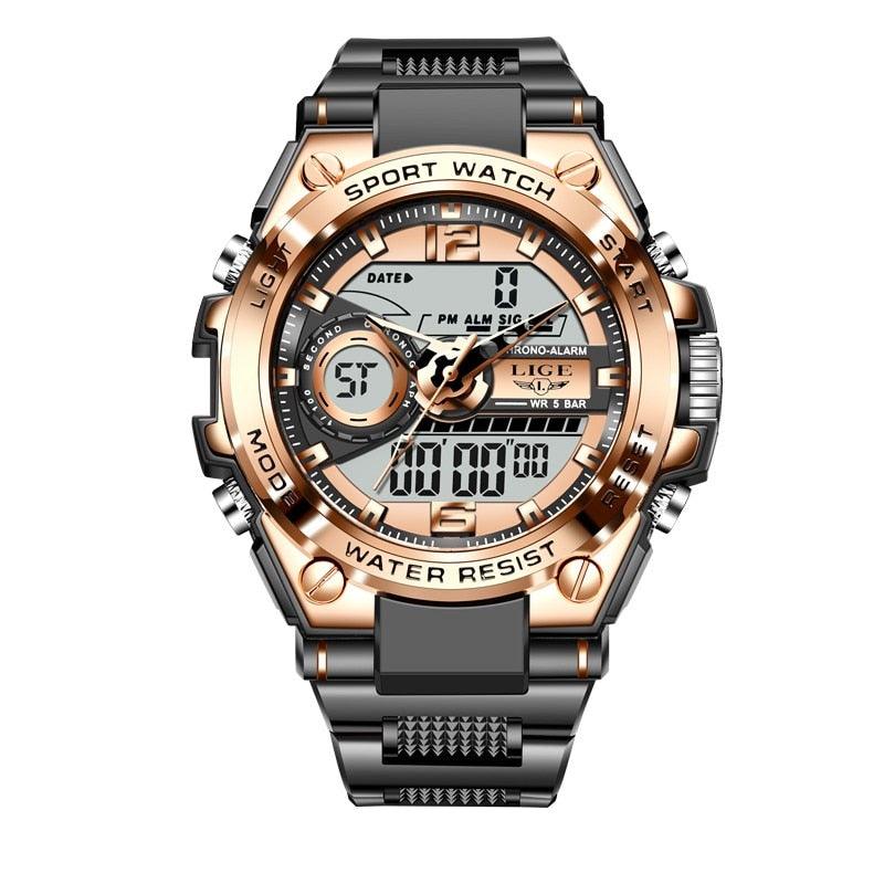 Montre de qualité militaire noir & or