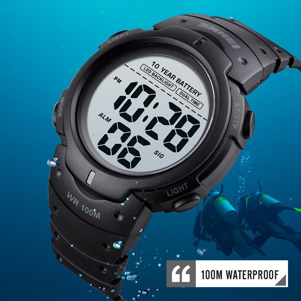 Montre digitale lumineuse étanche 100 m