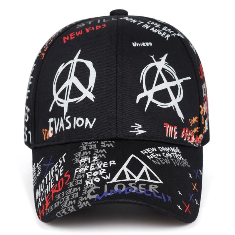 Nouvelle casquette Baseball Graffitti 100% coton face