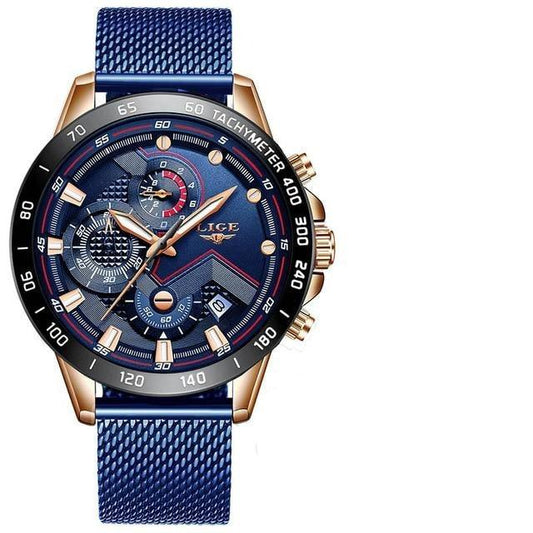 Nouvelle montre LIGE Or bleu
