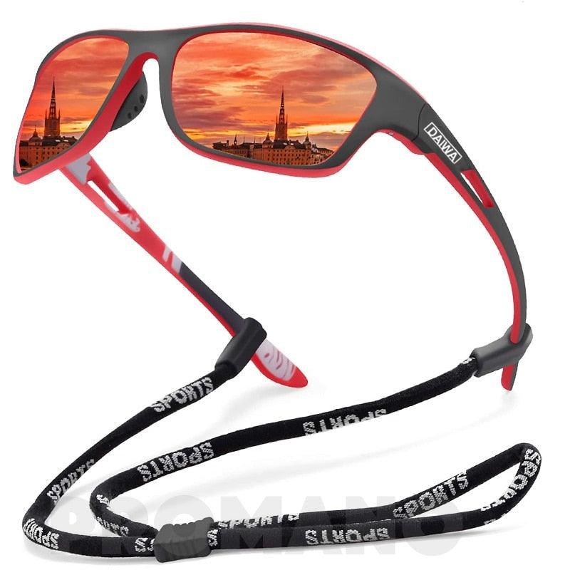 Lunettes de soleil rouge