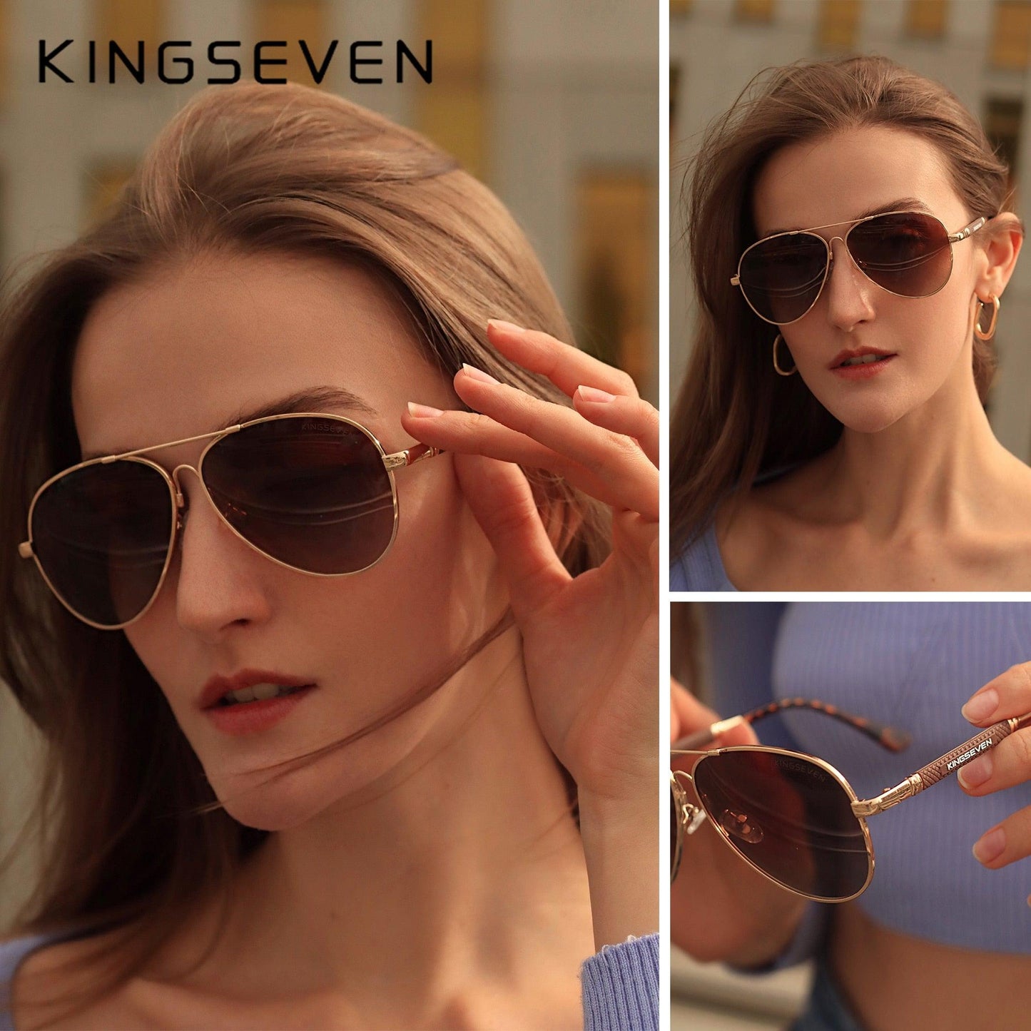 Nouvelles lunettes de soleil style pilote