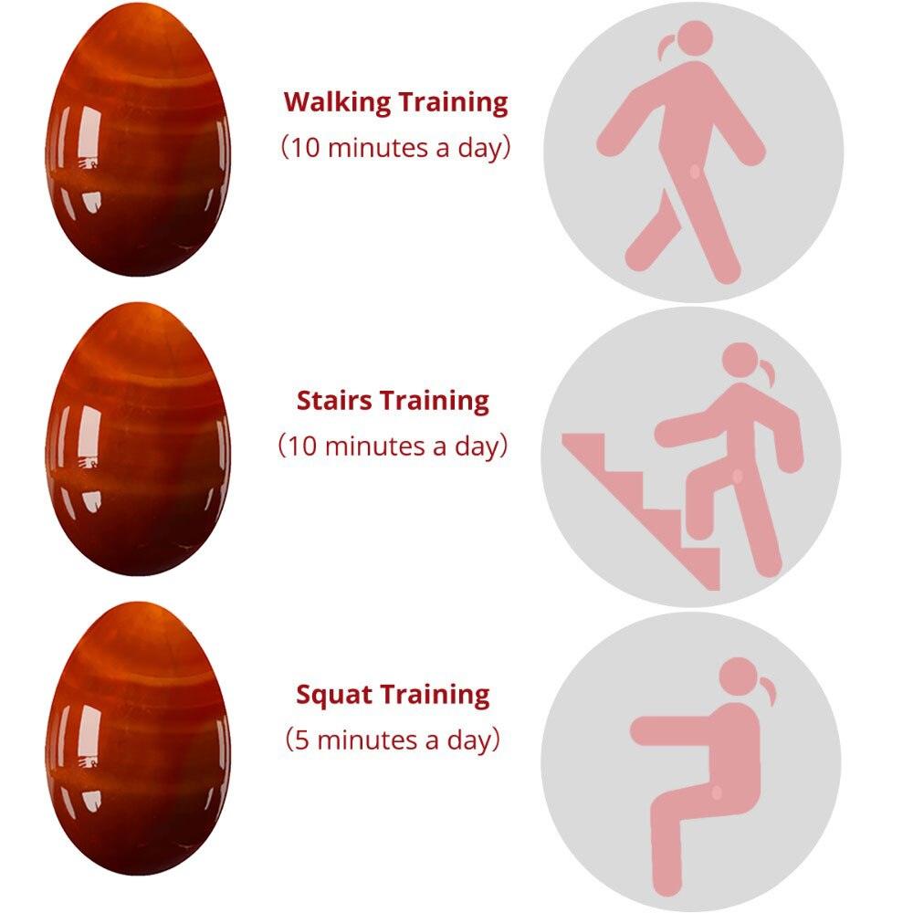 Oeufs de yoni en Jade Cornaline