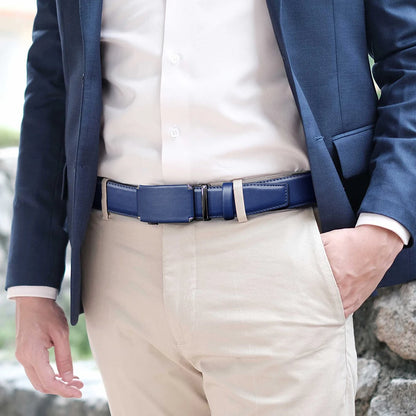 Ceinture homme cuir véritable, boucle automatique
