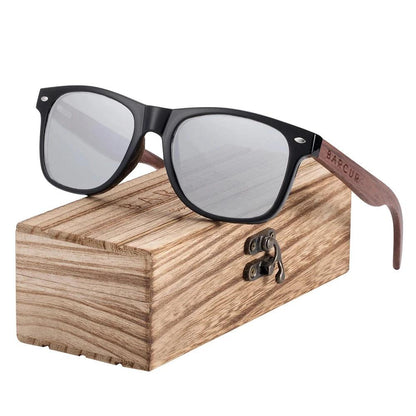 Lunettes de Soleil en Bois argent