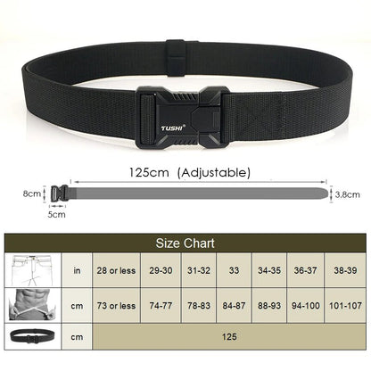 Ceinture Tactique Automatique Homme Boucle Aluminium à Dégagement Rapide