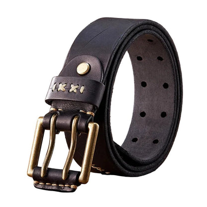 Ceinture Homme Cuir Véritable Style Militaire