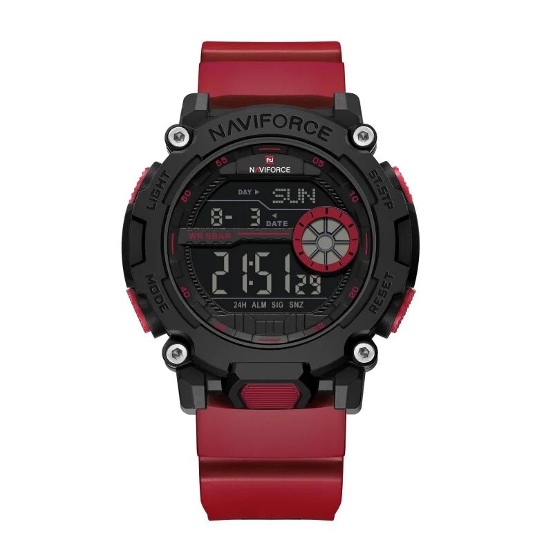 Montre Digitale  Homme – Étanche 5 ATM, Mode Lumineux & Alarme