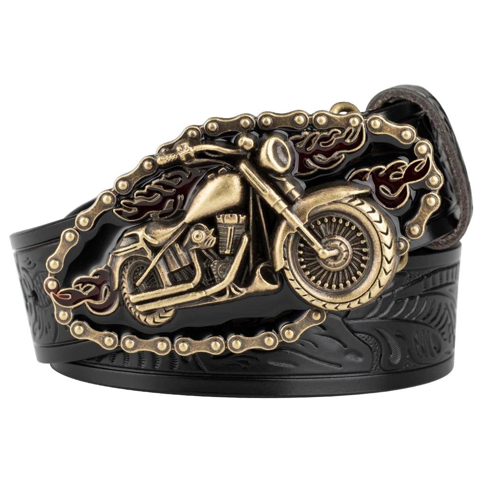 Ceinture Boucle Moto B noir