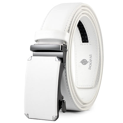 Ceinture homme cuir véritable, boucle automatique