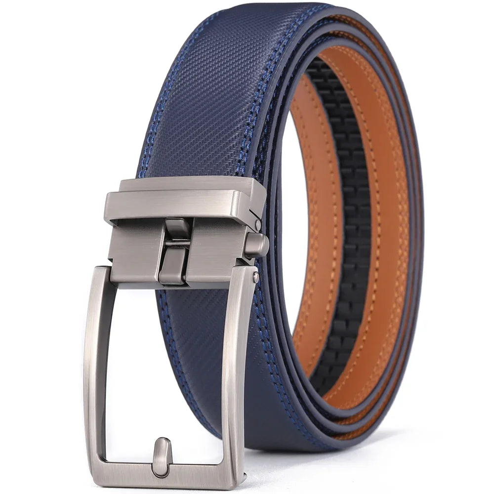 Ceinture cremaillère homme, boucle élégante