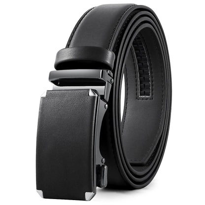 Ceinture homme cuir véritable, boucle automatique