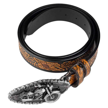 Ceinture Cuir Homme Boucle Moto