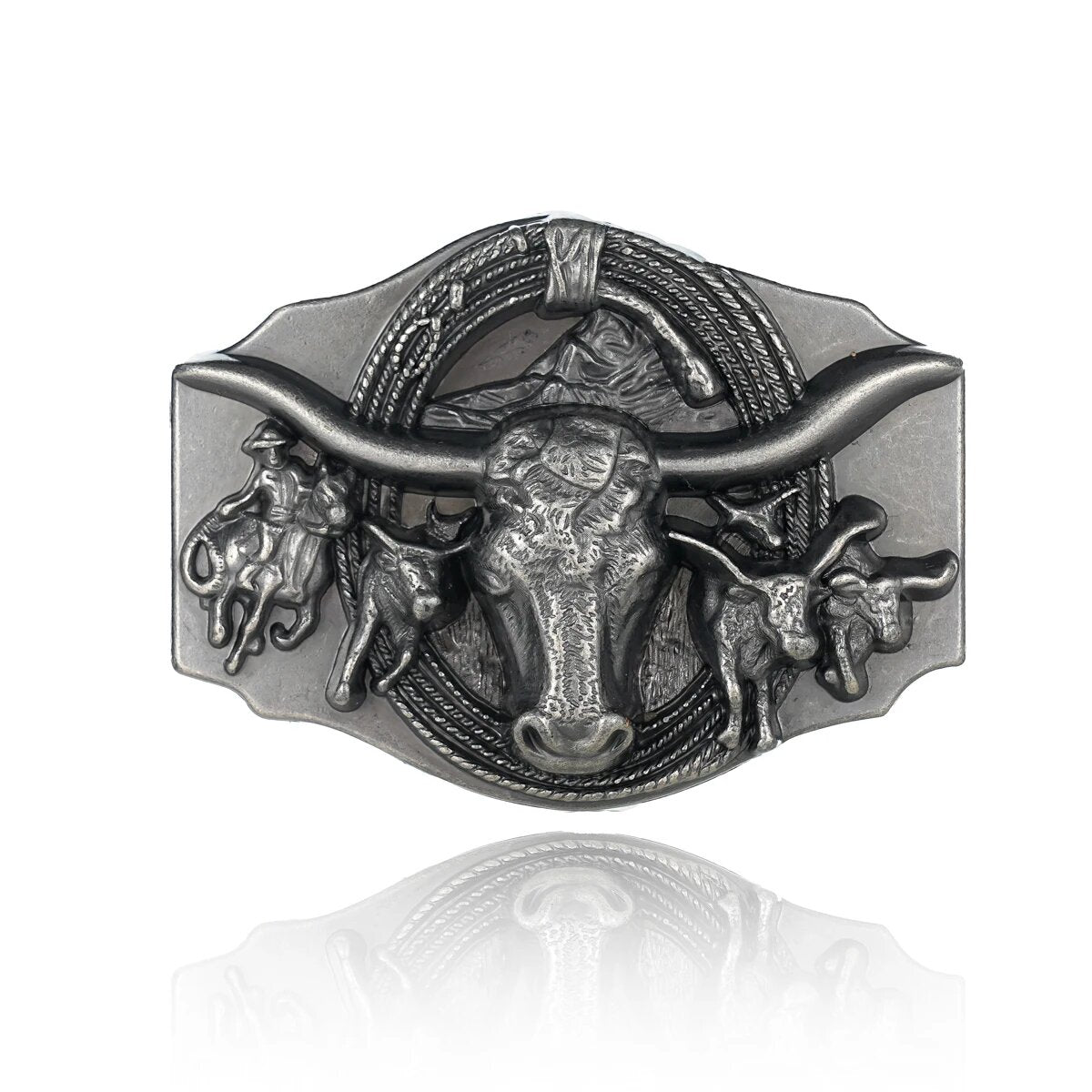 Boucle de Ceinture Western Longhorn